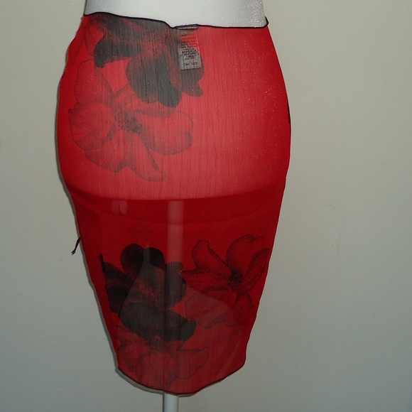 Ja Palapa Mini Sarong Short Gradient Ombre Chiffon Sheer Cover Up Wrap One size - Picture 5 of 7